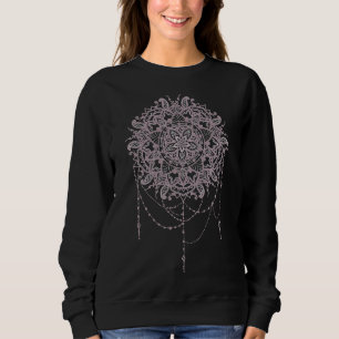 Moletom Floral Mandala Dotada Ideias Relaxando Média