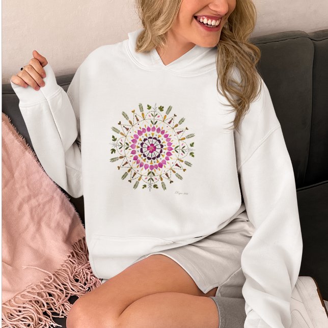 Moletom Floral Mandala l Pressed flower Artwork  (Criador carregado)