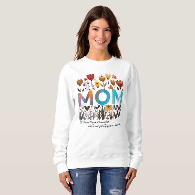 Moletom Floral MOM Sweatshirt (Frente Completa)