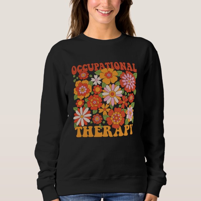 Moletom Floral Occupational Therapy  OT Therapist Assistan (Frente)