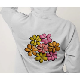 Moletom Floral Primavera vibrante - Flores Desenhadas De T