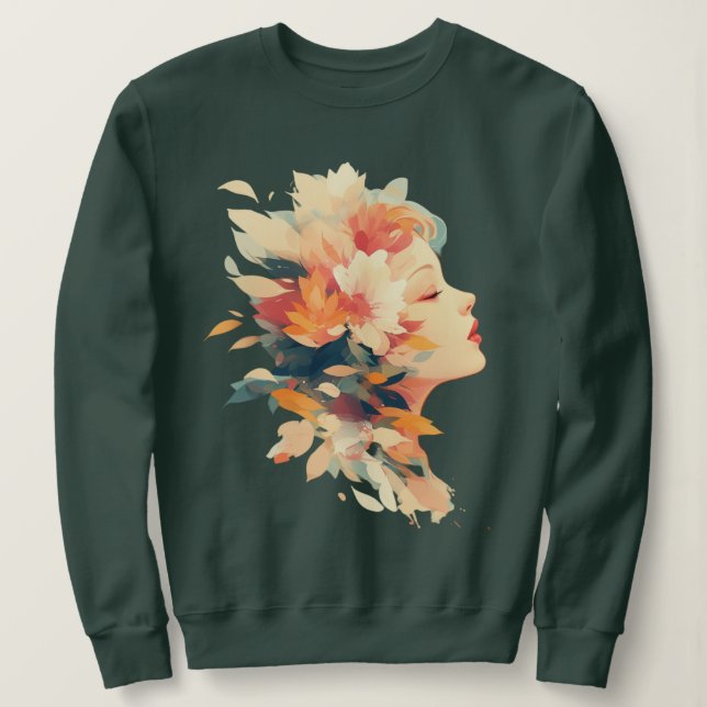 Moletom Floral Reverie (Frente do Design)