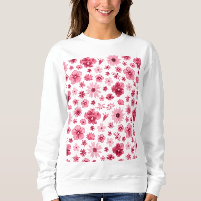 Moletom floral sudadera (Frente)