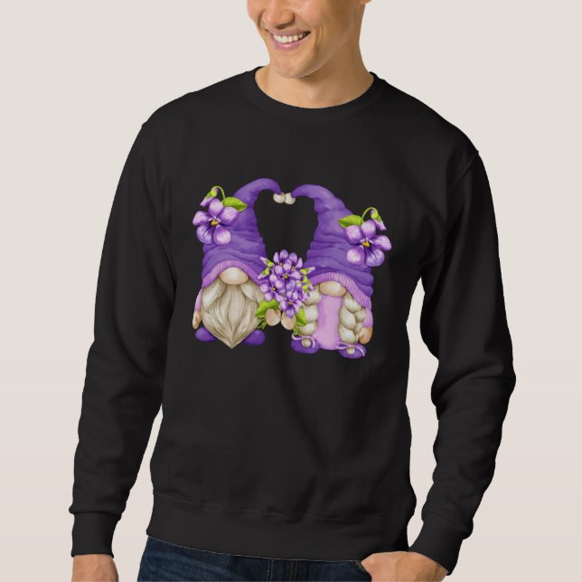 Moletom Floral Summer Graphic For Women Purple Awareness G (Frente)