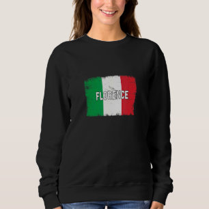 Moletom Florence Itália City with Italiana Flag