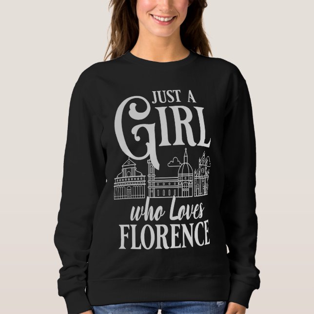 Moletom Florence Italy City Skyline Map Travel (Frente)
