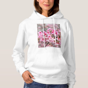 Moletom Flores de árvores cor-de-rosa floral japonesas