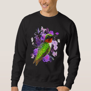 Moletom Flores De Borboleta De Hummingbird Cute Hummingbir