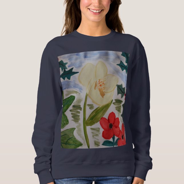 Moletom Flores e Rosas de inverno (Frente)