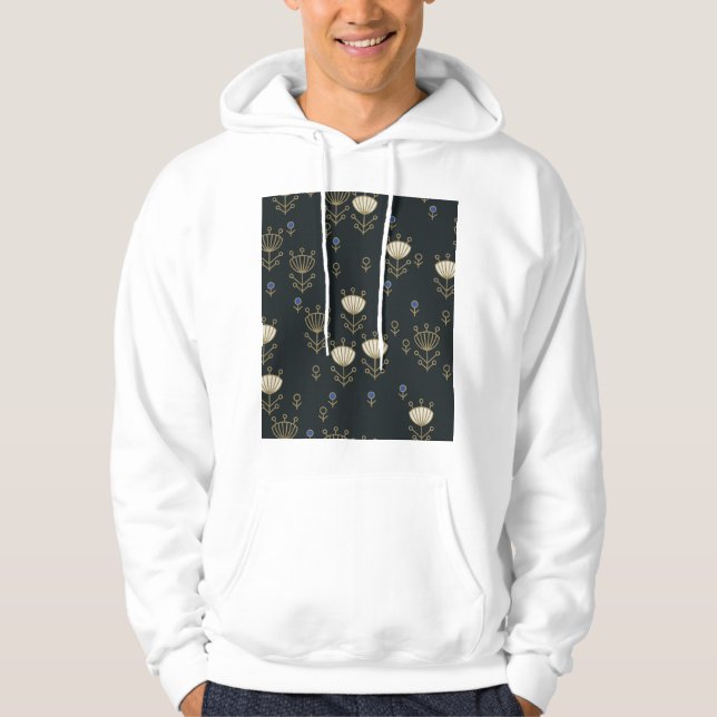 Moletom Flores Étnicas: Design Ornamental Vintage (Frente)