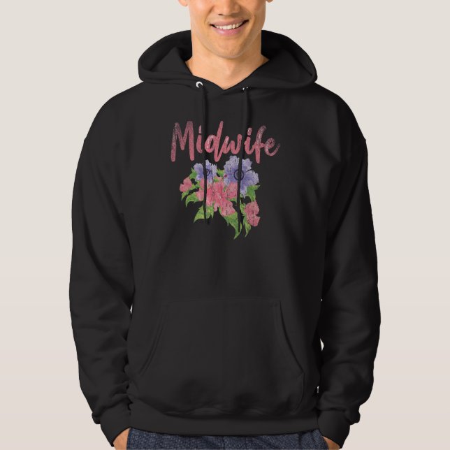 Moletom Flores Midwifery Doula Birthing Bebê Flor (Frente)