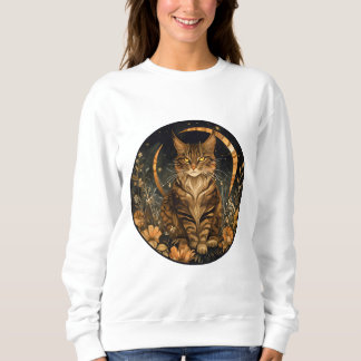 Moletom Flores ouros de lua de gato