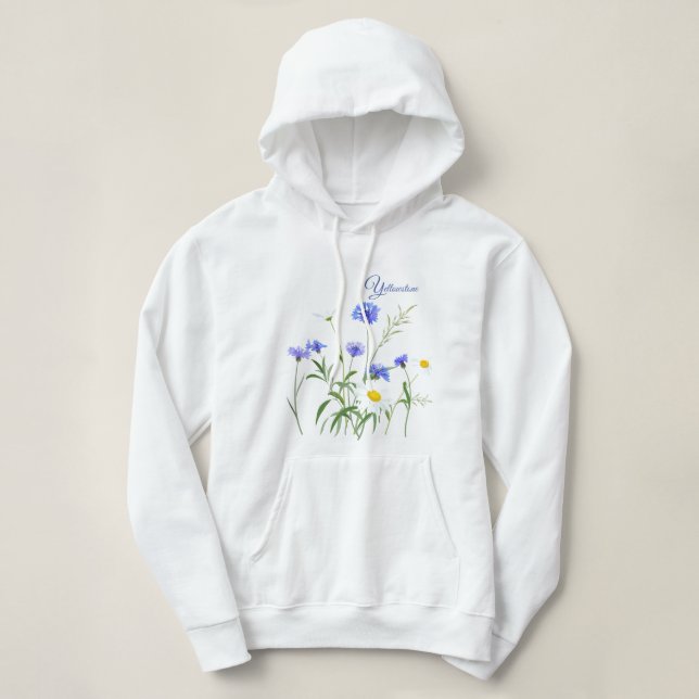 Moletom Flores selvagens Hoodie-Yellowstone (Frente do Design)