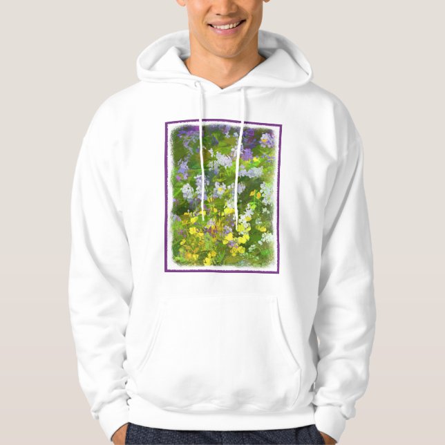 Moletom Flores Selvagens Impasto - Arte Flor Original (Frente)