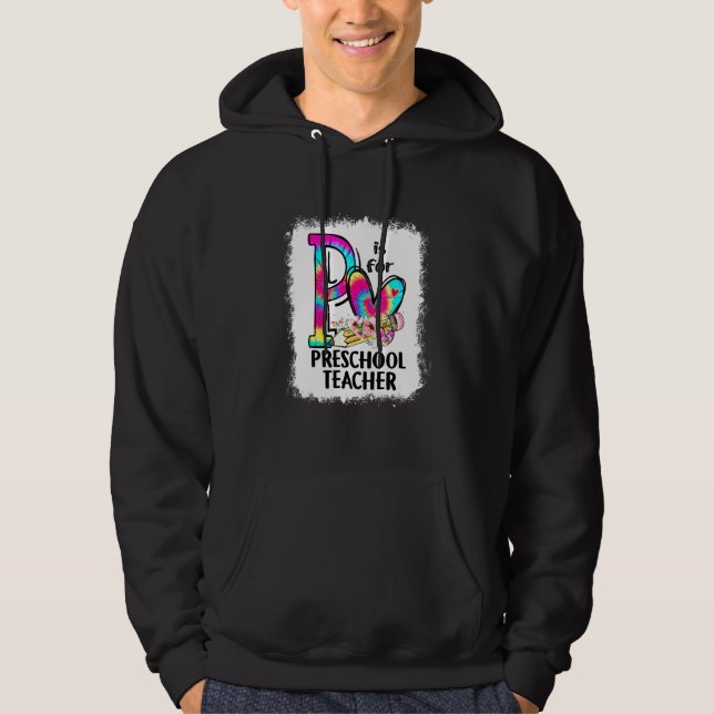 Moletom Flores Tie Dye P É Para Professora de Pré-Escola D (Frente)