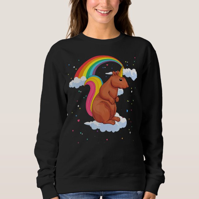 Moletom Floresta Amante de os animais Rainbow Squirrelcorn (Frente)