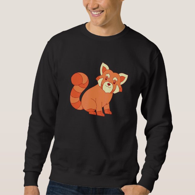 Moletom Floresta chinesa de animais selvagens Panda Vermel (Frente)