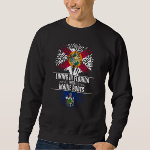 Moletom Florida Home Maine Roots State Tree Flag Love