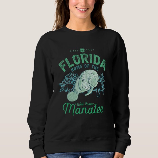 Moletom Florida Home Of The Manatee Sea Cow 1 (Frente)