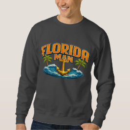 Moletom Florida Man | Graphic Print Nautical Anchor Beach