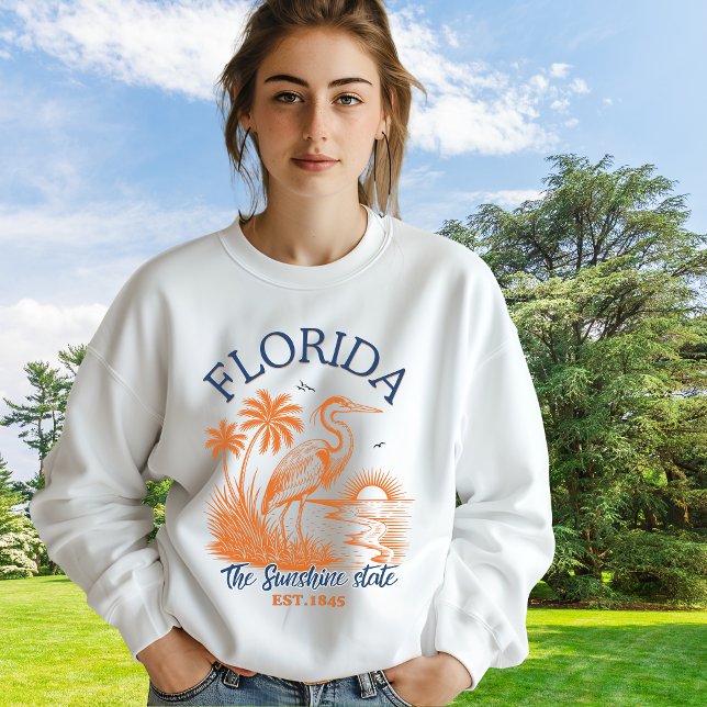 Moletom Florida The Sunshine State – Beach & Palm Design (Criador carregado)