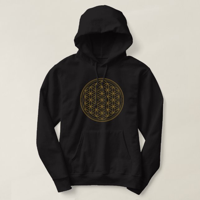 Moletom Flower of Life Basic Hooded Sweatshirt (Frente do Design)
