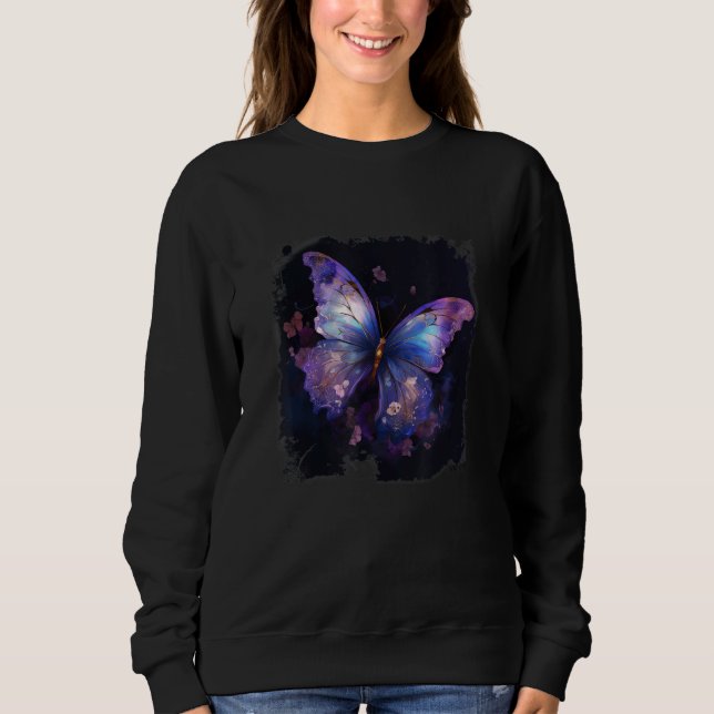 Moletom Flowers And Butterfly (Frente)
