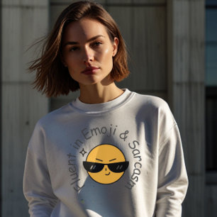 Moletom Fluente Em Emoji E Sarcasmo Camisola de leite fe
