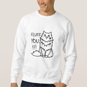 Moletom Fluff você - Mínimo Engraçado Gato Preto e Bran