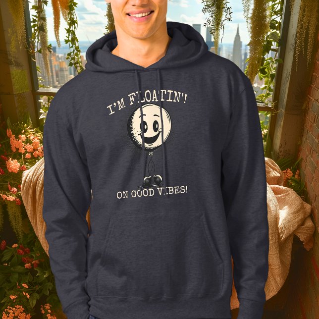 Moletom Flutuando em boas vibrações - Hoodie Balão Jogável (Criador carregado)