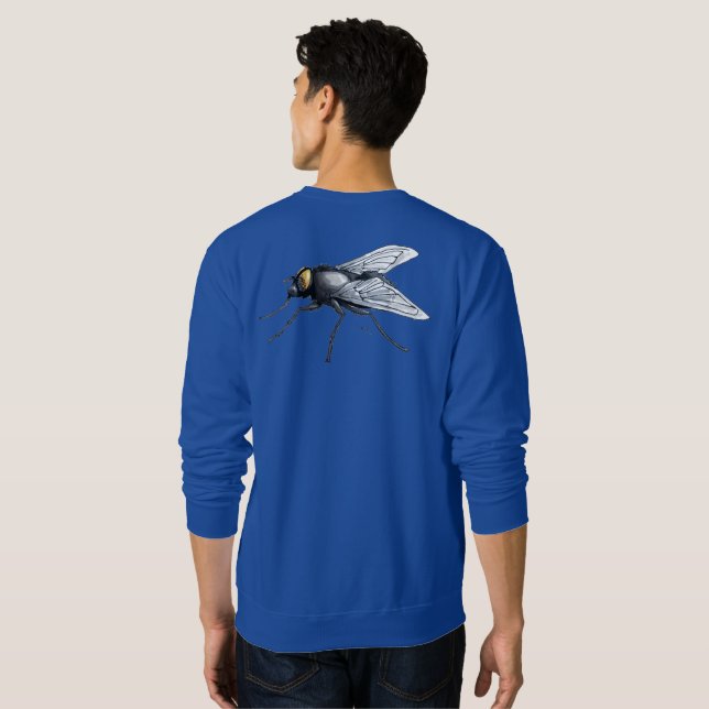 Moletom Fly Buddy men blue sweatshirt back (Parte Traseira Completa)