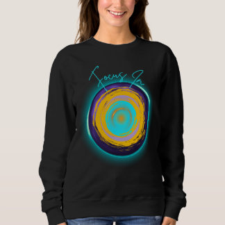 Moletom Foco no - Design abstrato de energia do Neon Swirl