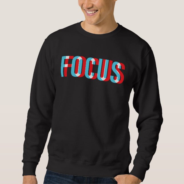 Moletom Focus Optical Illusion Motivational Hard Work (Frente)
