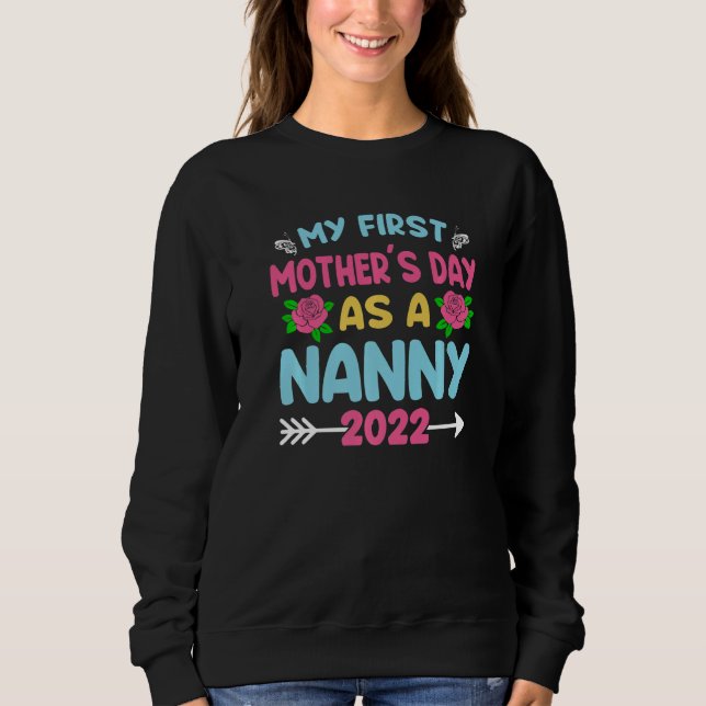 Moletom Fofo Meu Primeiro Dia de as mães Como Uma Babá 202 (Frente)