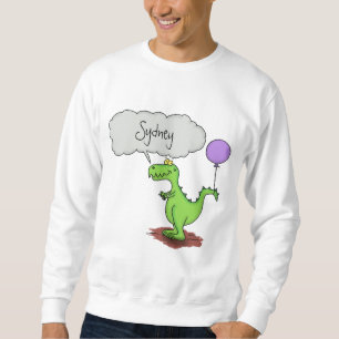 Moletom Fogo giro em forma de cartoon verde e engraçado