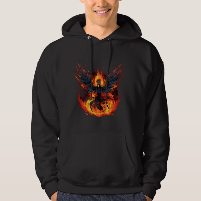 Moletom Fogo Pássaro Phoenix Renovado Rejuvenescimento Mít (Frente)