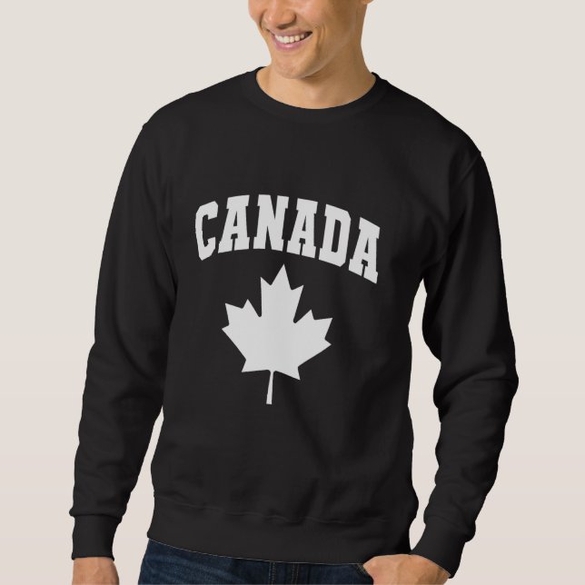 Moletom Folha de bordo canadense do Canadá (Frente)