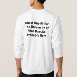 Moletom Folha de Dicas de SWEATSHIRT Para U de Golpes Duro