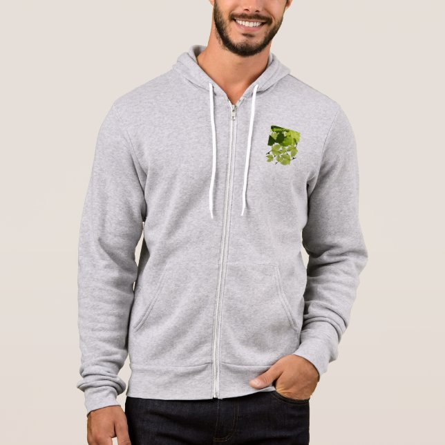 Moletom Folhas de Vinho Verde (Frente)