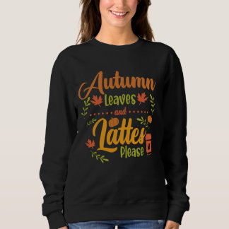 Moletom Folhas engraçadas de outono e latas, por favor, ve