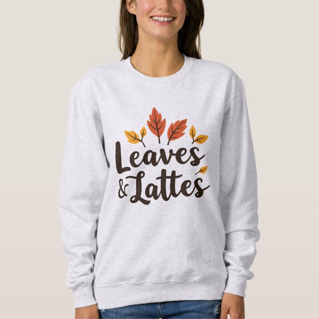Moletom Folhas & Lattes (Frente)