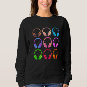 Moletom Fones de ouvido Collage Disc Jockey & Music
