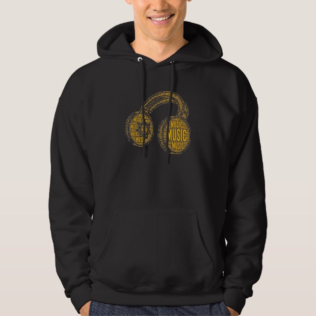 Moletom Fones de ouvido de DJ de música para mãe (Frente)