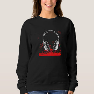 Moletom Fones de ouvido Música Dj Deejay Pop Bass Techno R