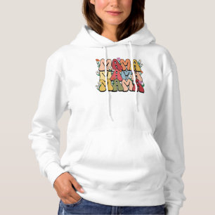 Moletom Fonte Bolha "Mama" Floral Retro