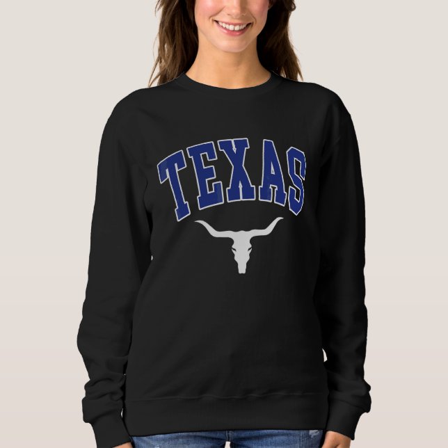 Moletom Fonte Texas EUA Longhorn América Faculdade (Frente)