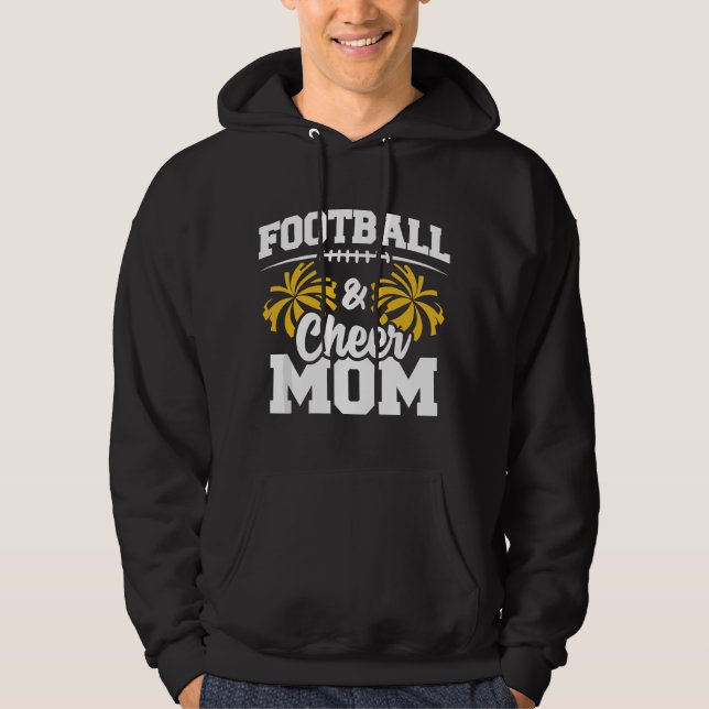 Moletom Football Cheer Mom - High School Cheerleader - Che (Frente)