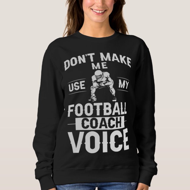 Moletom Football Coach Quotes Game Player Training Field   (Frente)
