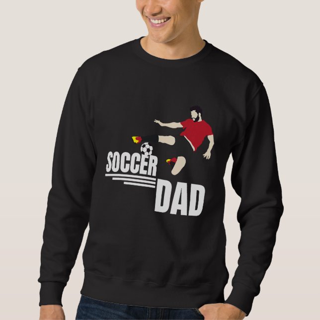 Moletom Football Dad Father Soccer Player  T (Frente)