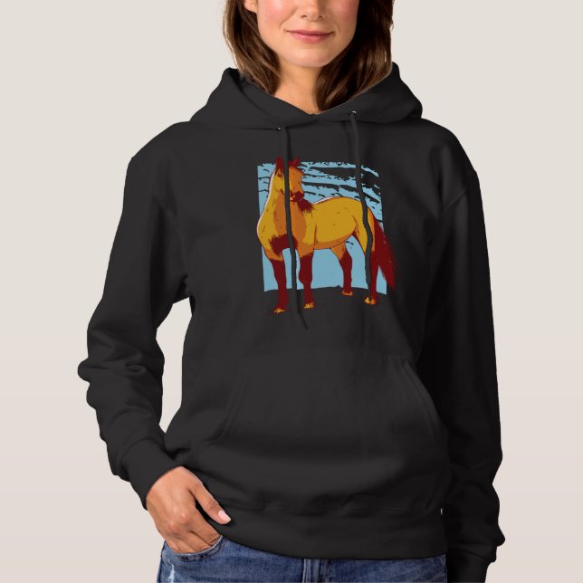 Moletom for Girls with Horses  Cute Beautiful Horse (Frente)